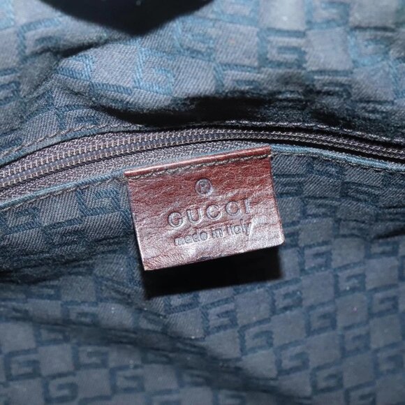 GUCCI Hand Bag Canvas Leather Khaki Brown 30458 Auth 135059 - Picture 12 of 16